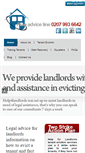 Mobile Screenshot of help4landlords.co.uk